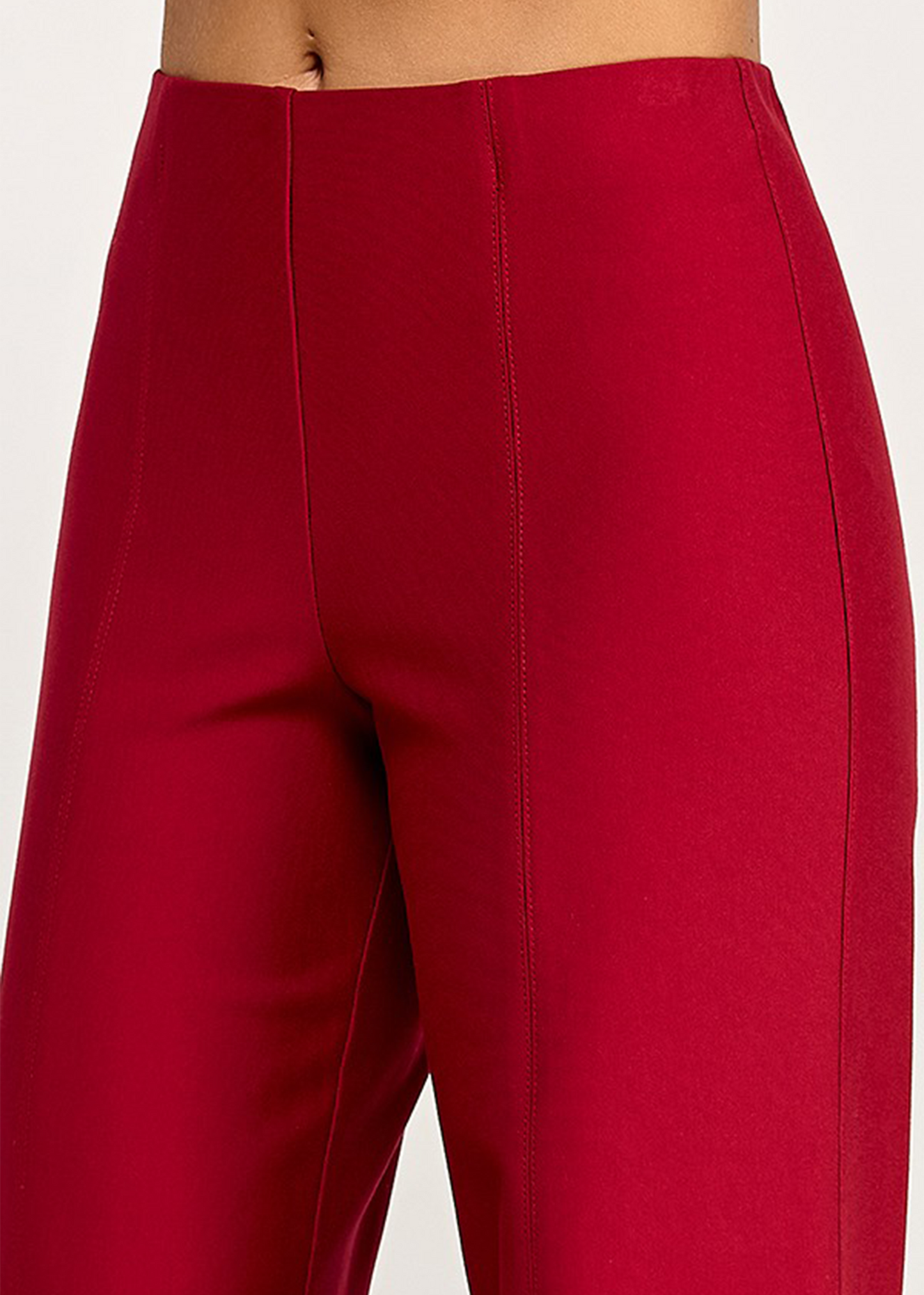 MID RISE WIDE LEG PONTE PANTS