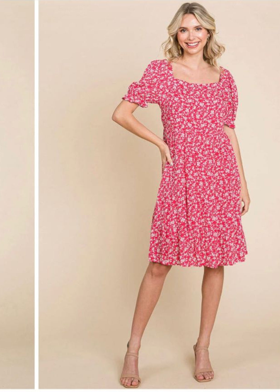 Women’s Church Sleeve Square, neck floral Tunic