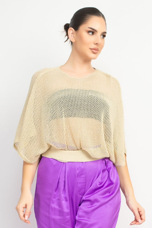 Sweater Dolman Slv Top