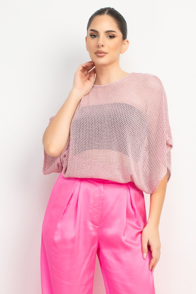 Sweater Dolman Slv Top