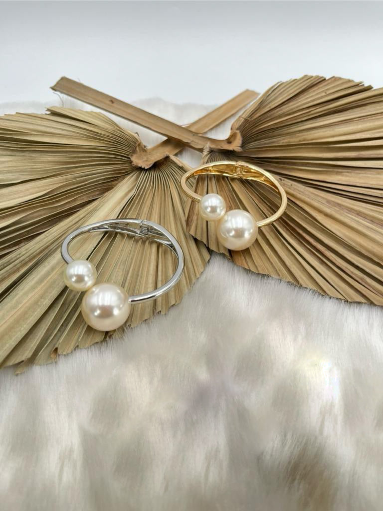 Pulsera gold plate, color oro y plata