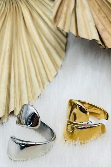 Sortija gold plate | Sortija chunky