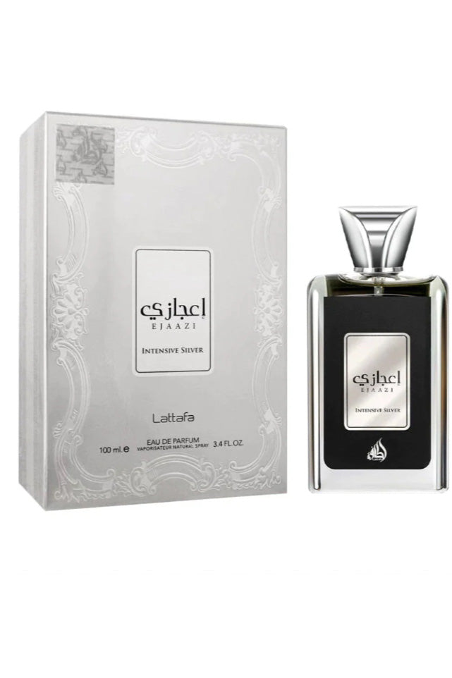Ejaazi | Intense Silver |Línea de Lattafa| Perfume para hombre
