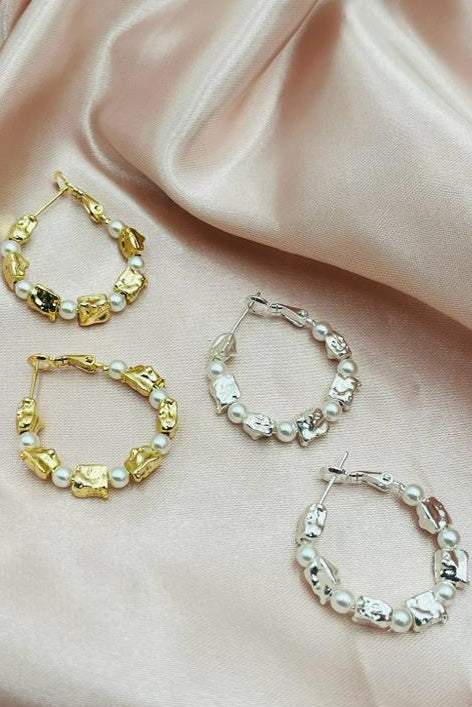 Pantallas de argollas en gold plate