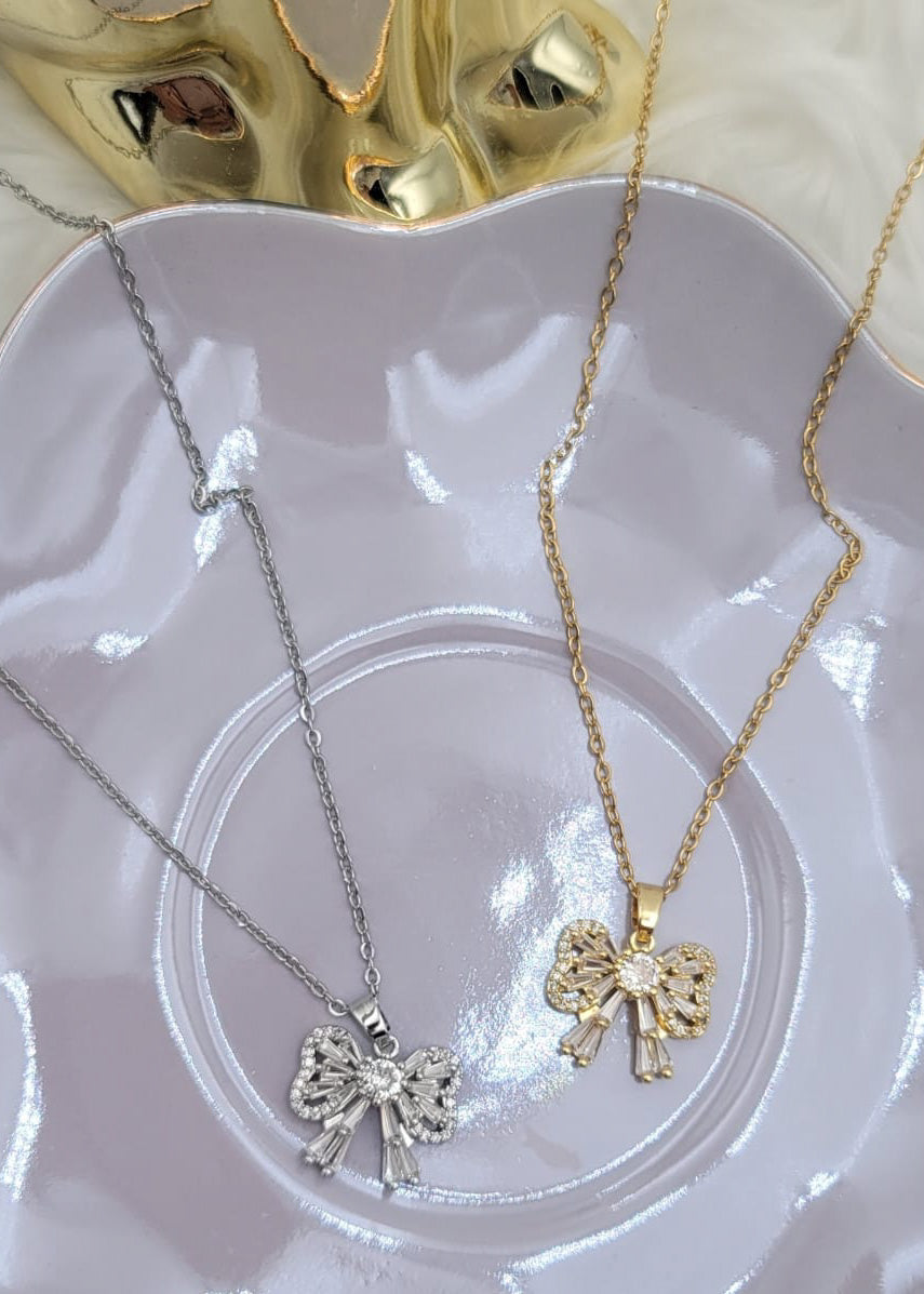 Collar gold plate | Diseño coquette