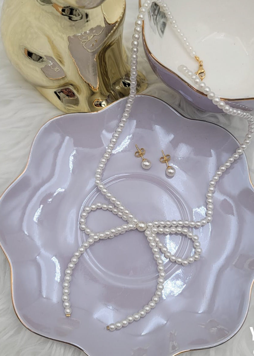 Collar gold plate | Diseño coquette