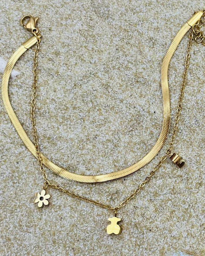 Pulsera tobillera en Stainless Steel