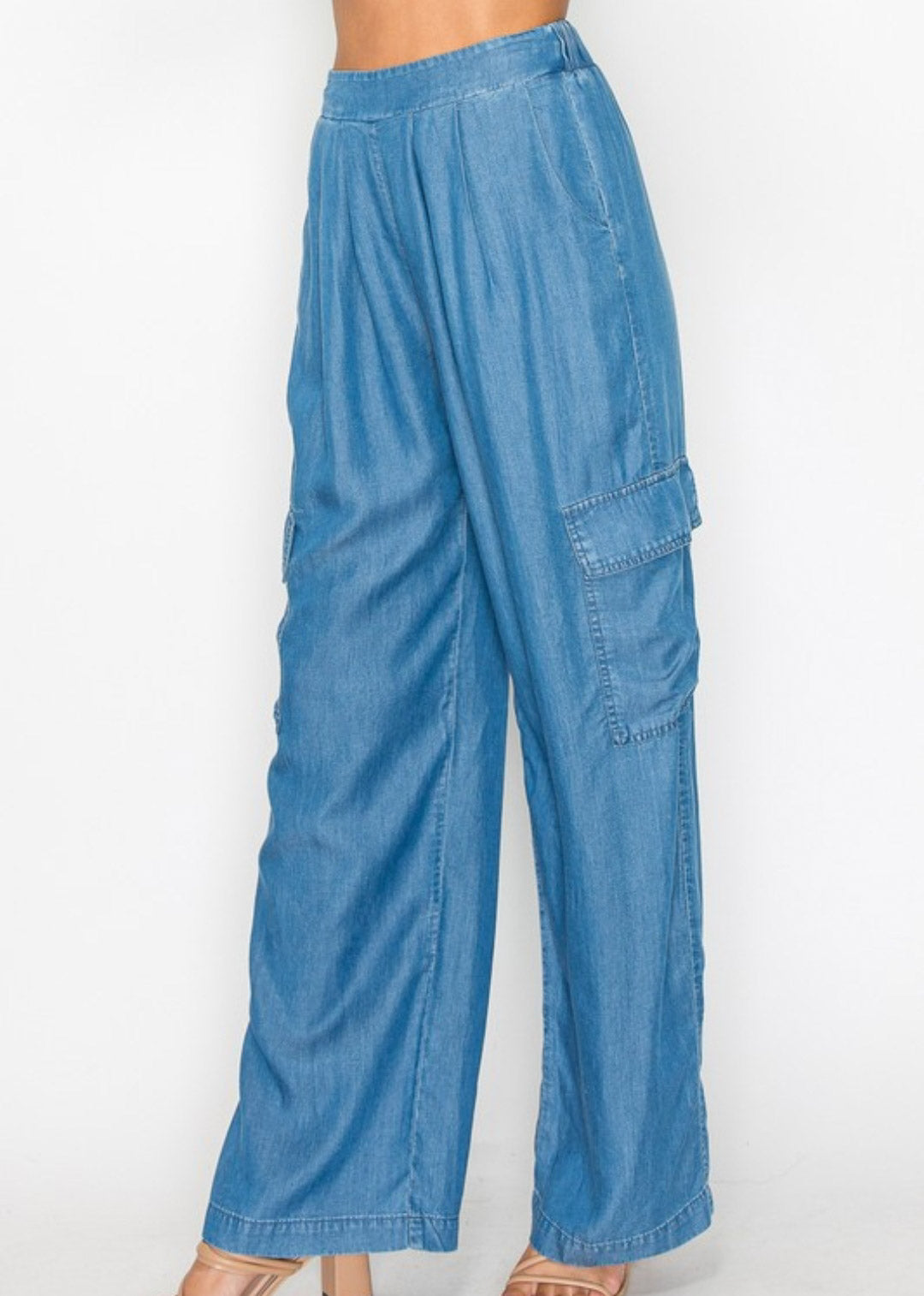 LYOCELL CARGO PANTS(WOVEN)