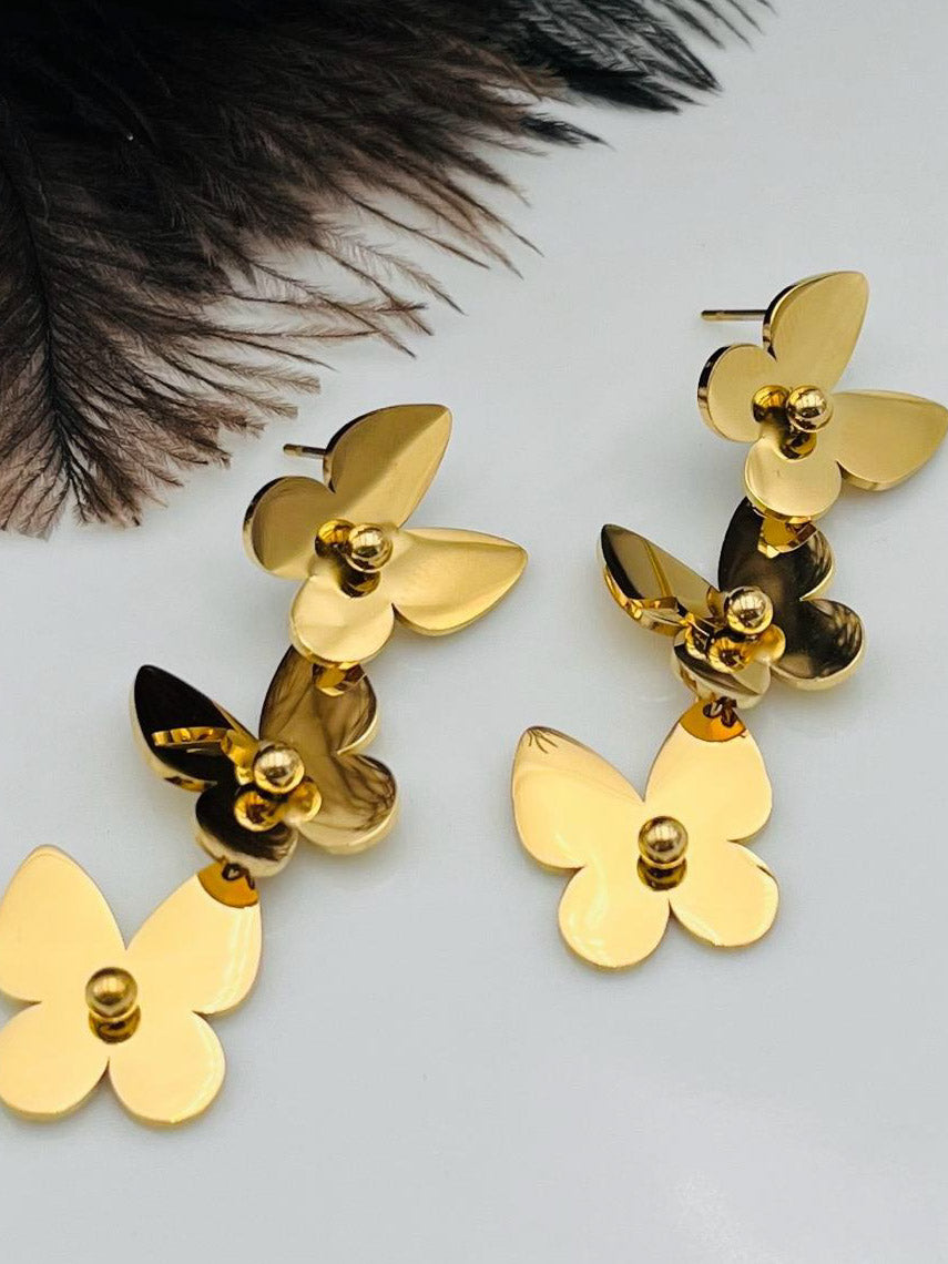 Aretes de Mariposa en Stainles Steel