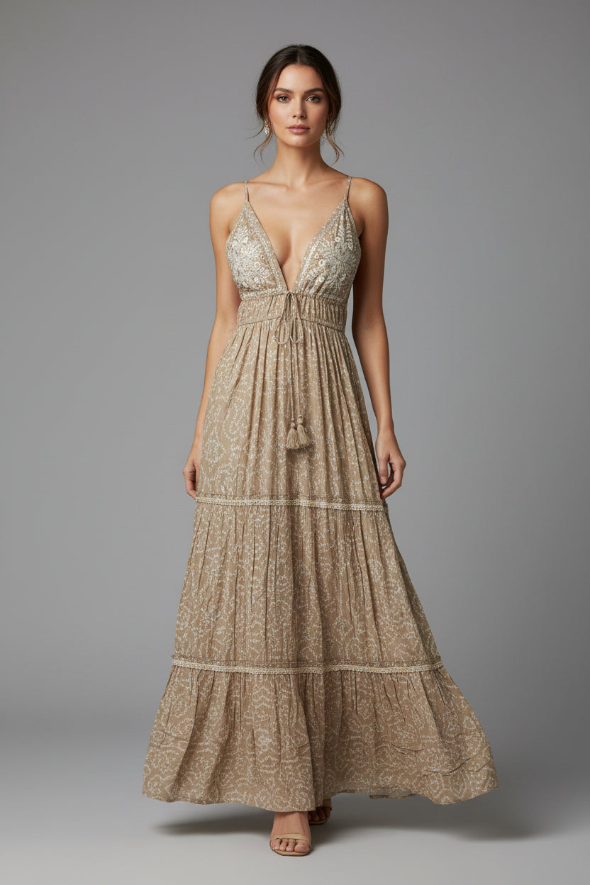 Traje Bohemio lardo tela fina, disponible en Puerto Rico