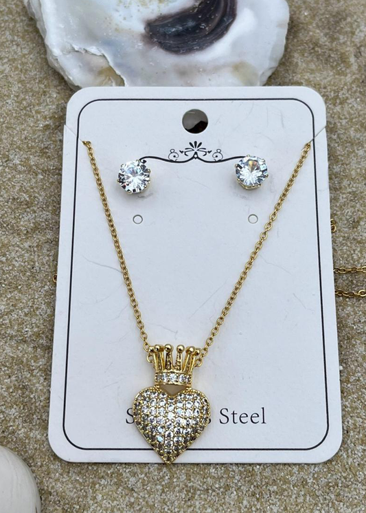 Collar con pendant de Corazon | Material Stainless Steel