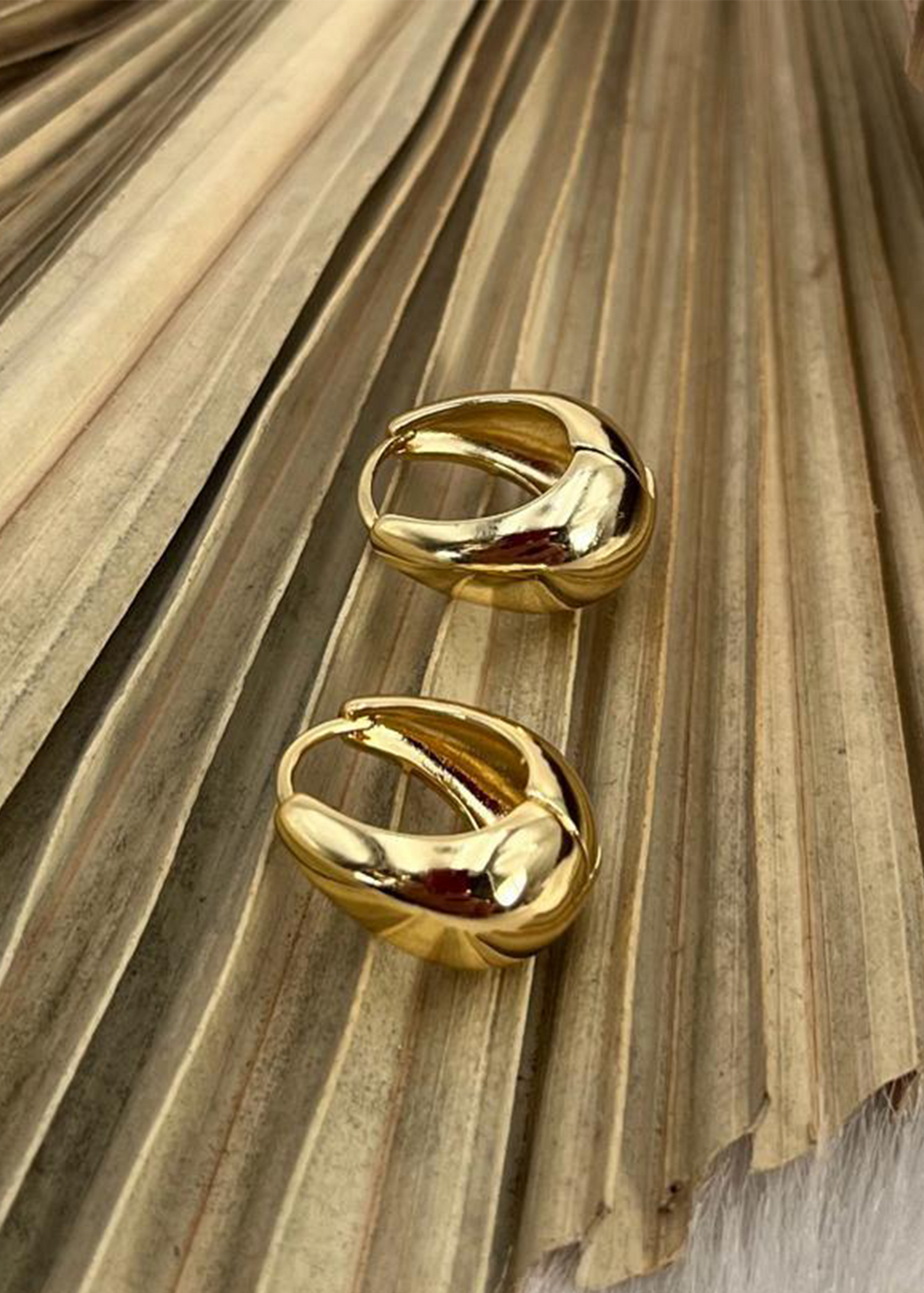 Arete de Gota | Pantalla Chunky gold plated