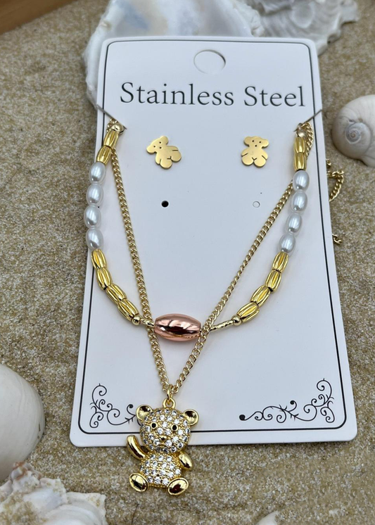 Collar de Oso | Material Stainless Steel | Set con pantallas