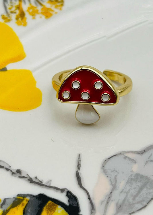 Sortija Golg Plate Strawberry