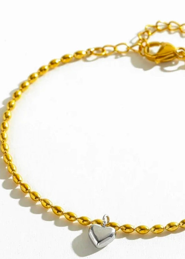 Pulseras con pendant de corazón