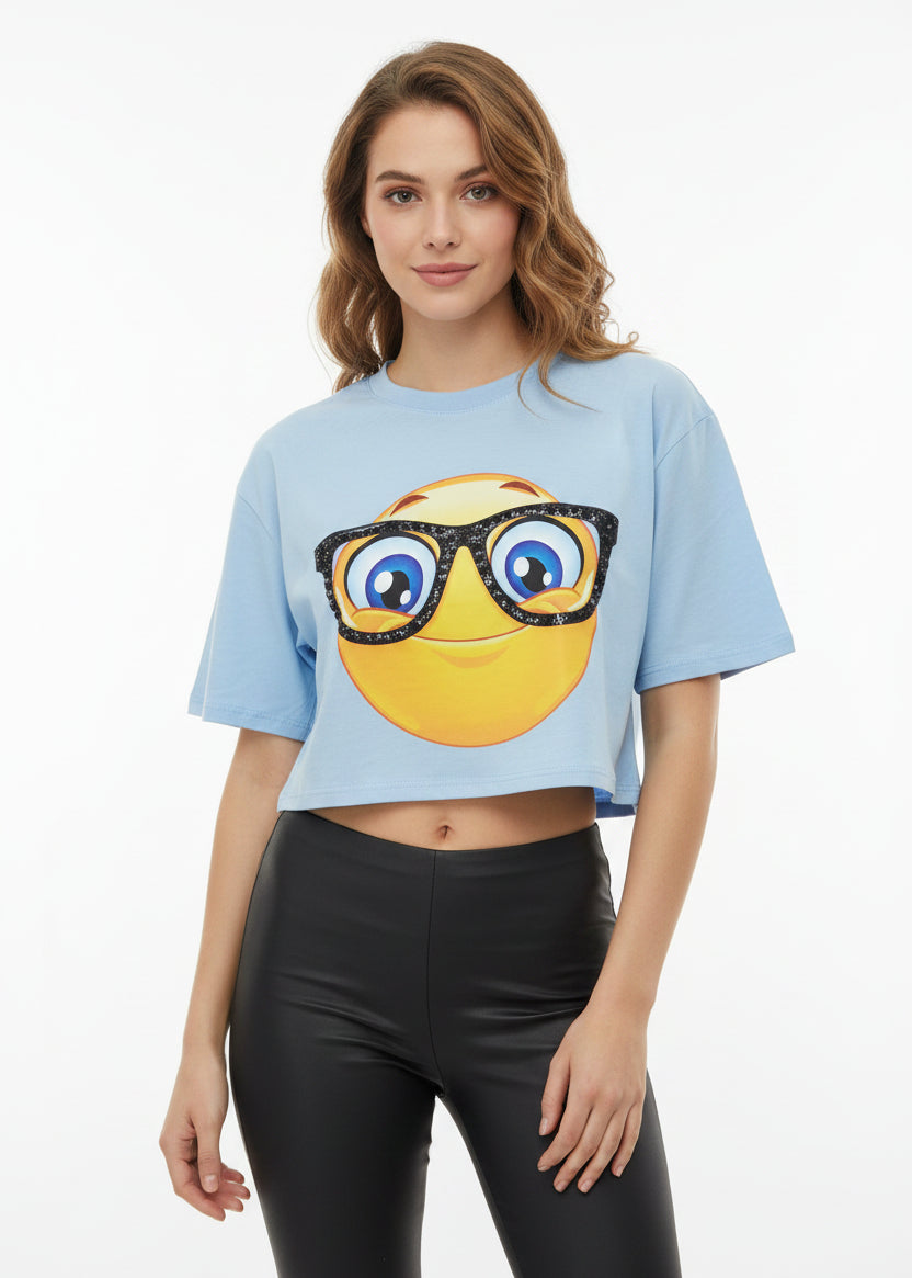 Blusa crop de diseño