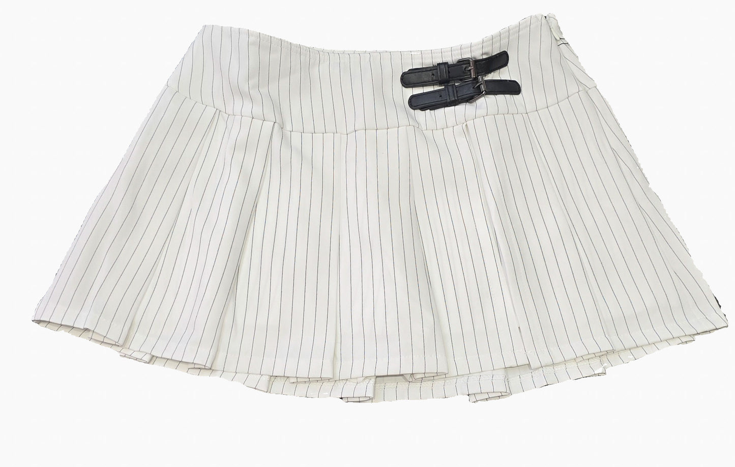 STRIPE PLEATS MINI SKORT(WOVEN)