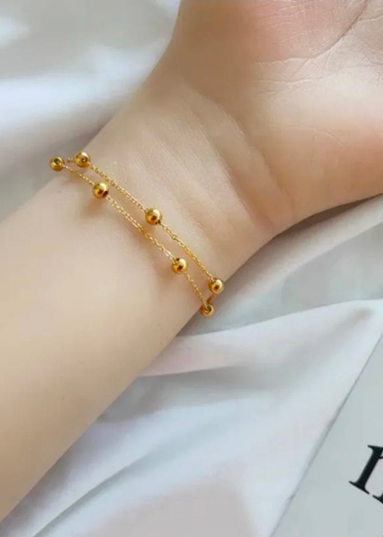Pulsera doble cadena