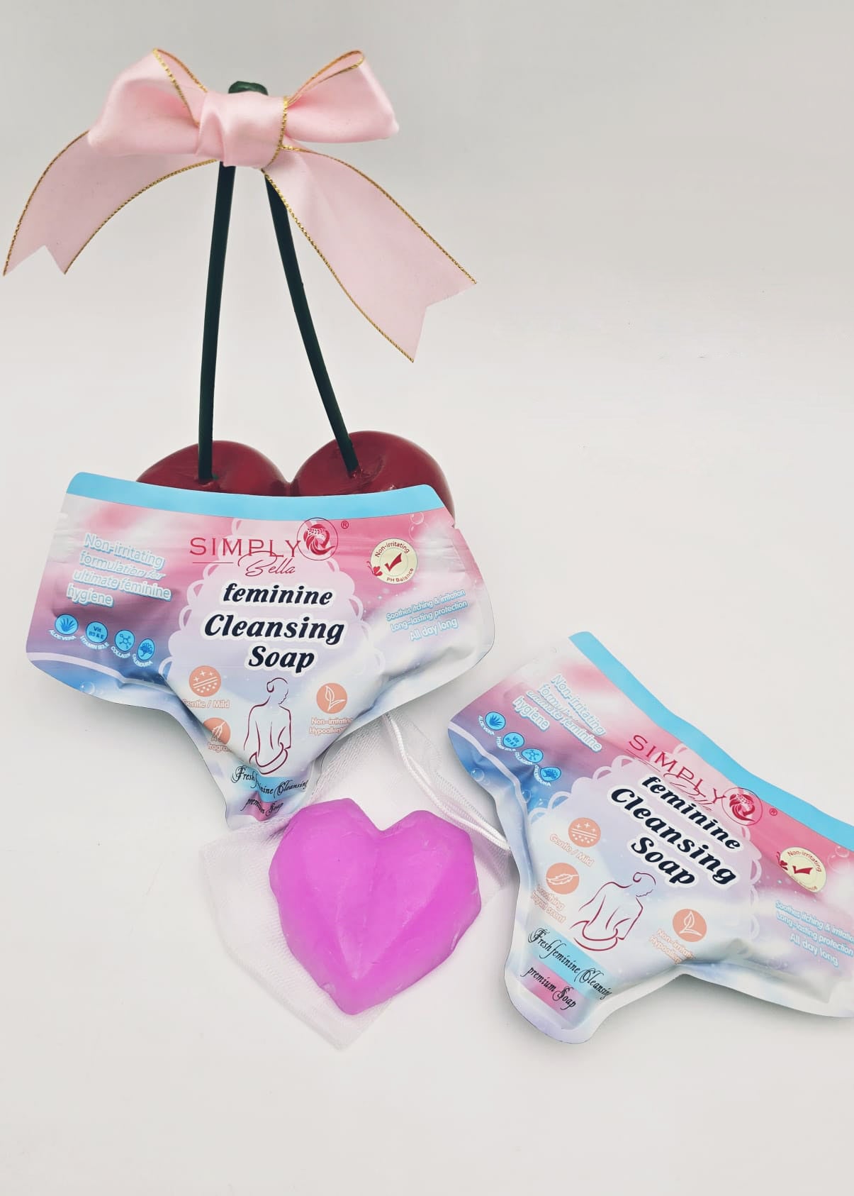 FEMININE PH BALANCE NATURAL SOAP/
JABON NATURAL PARA EL CUIDADO
FEMENINO