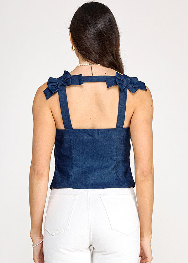 LVLS BOW BACK DETAIL VEST