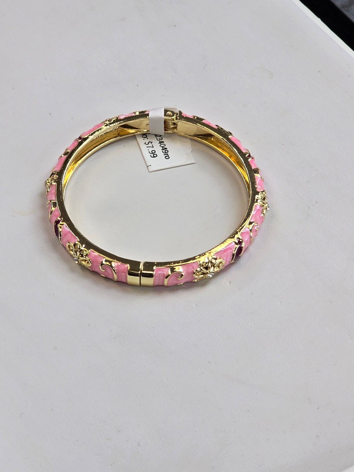 Brazalete de flores electrochapado