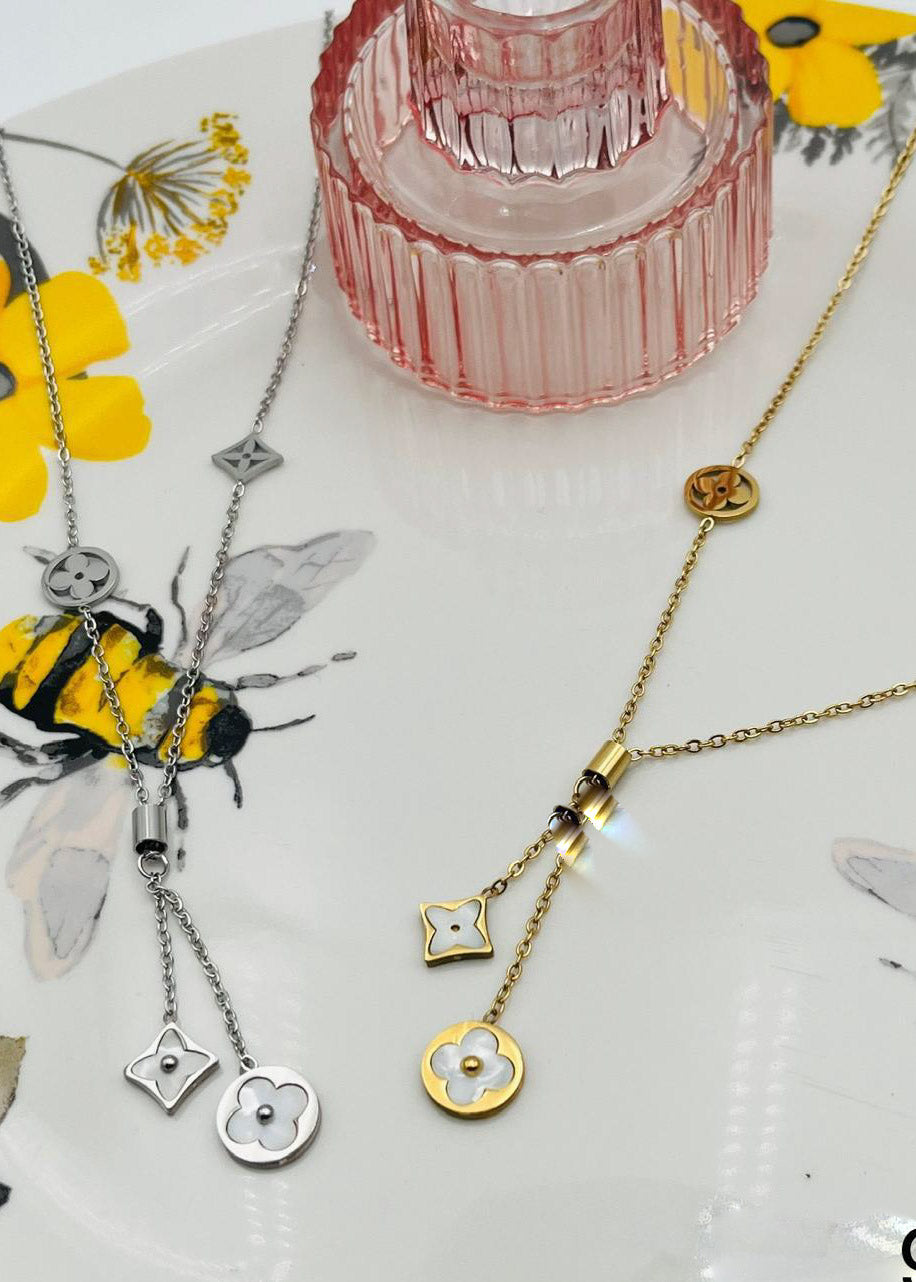 Collar Gold Plate con Madre Perla