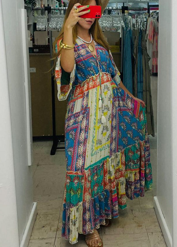 Traje Bohemio Largo Multicolor