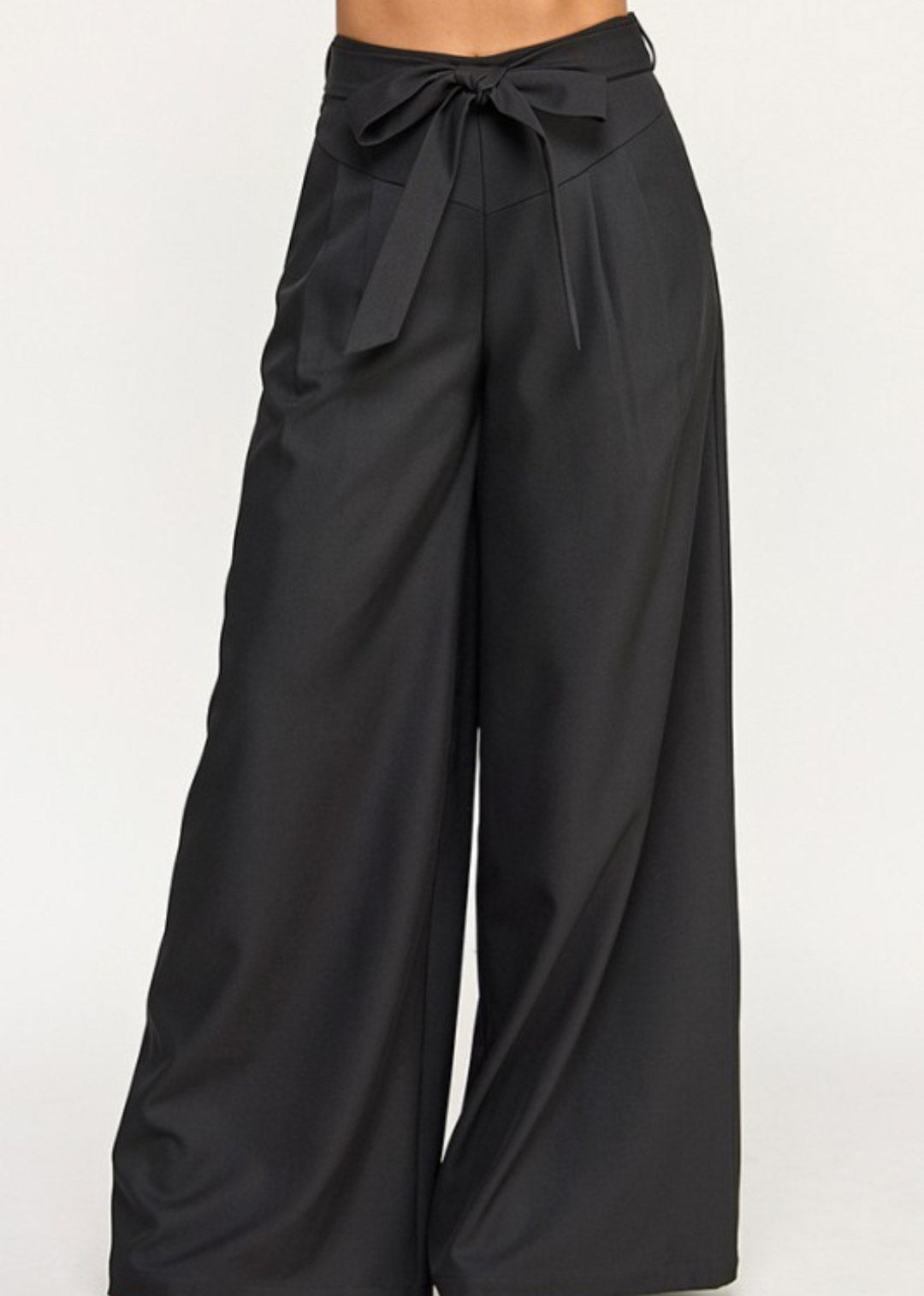 BELTED WIDE-LEG PANT