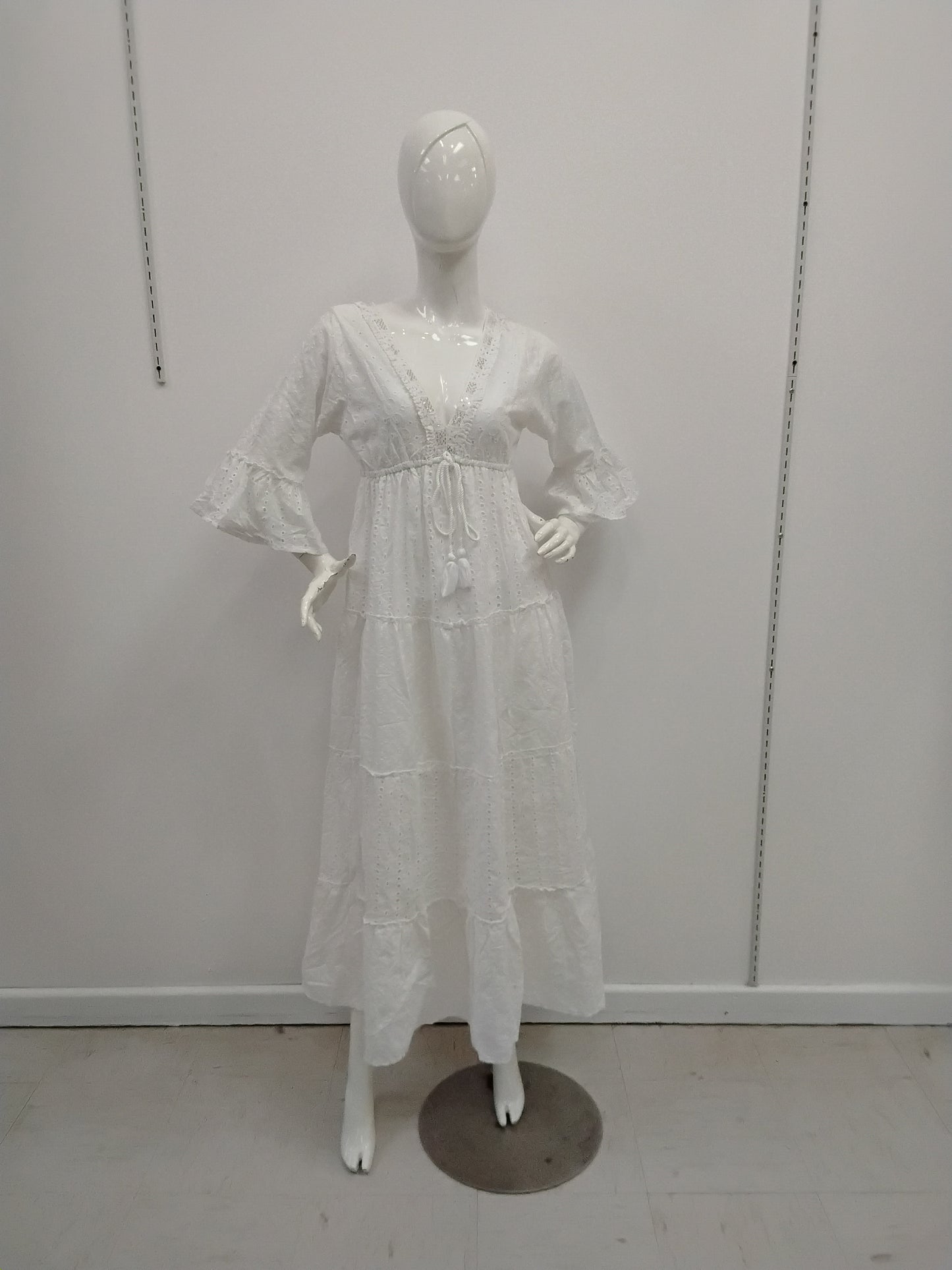 Traje largo blanco