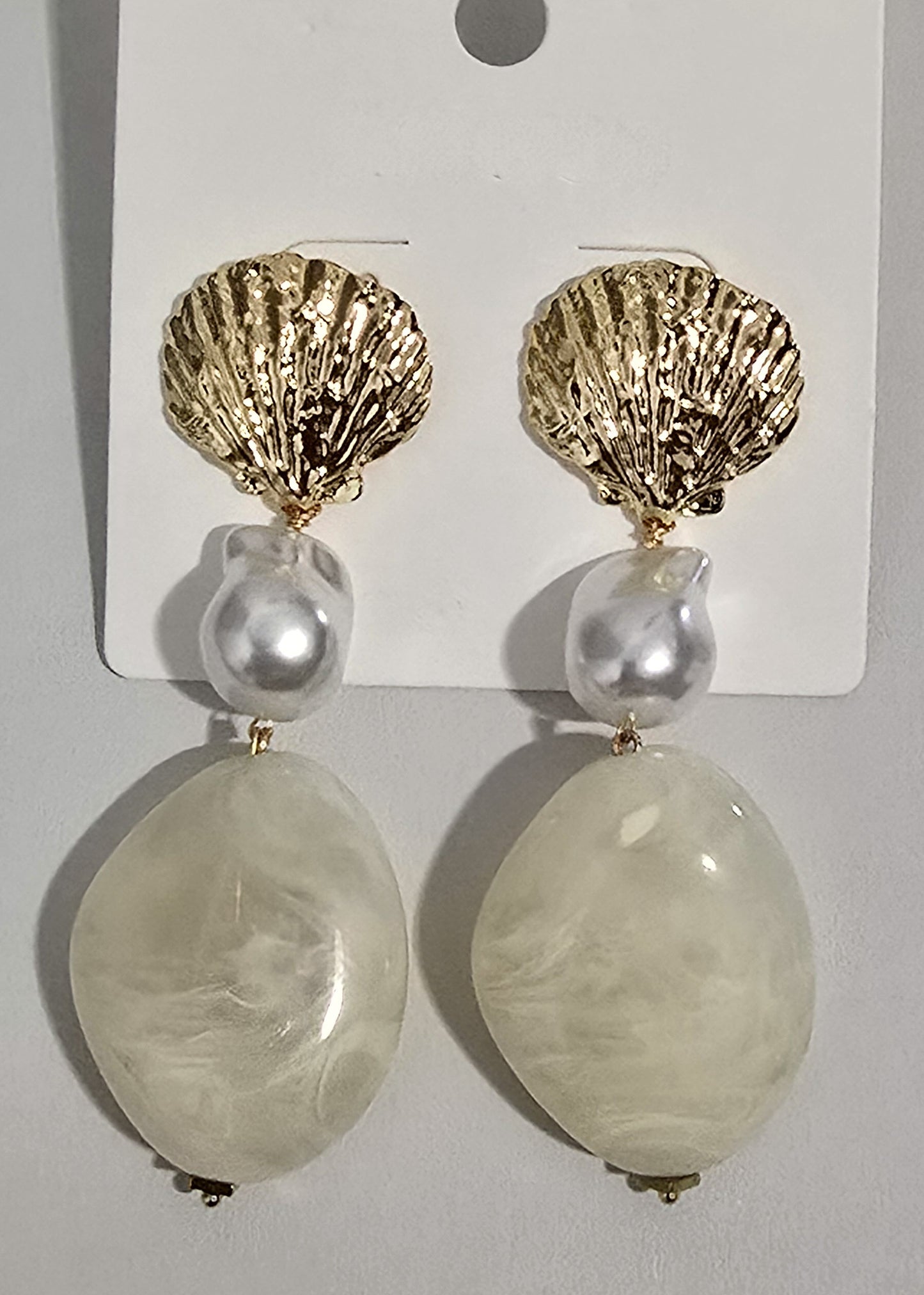 Arete de Concha y Perla | Top Trend