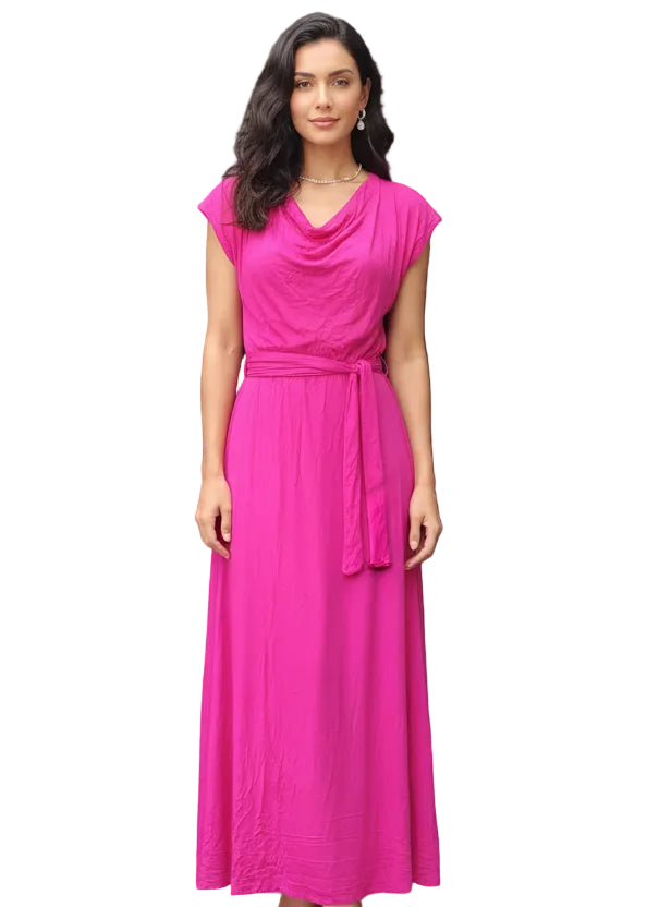 Traje largo de tela fina
