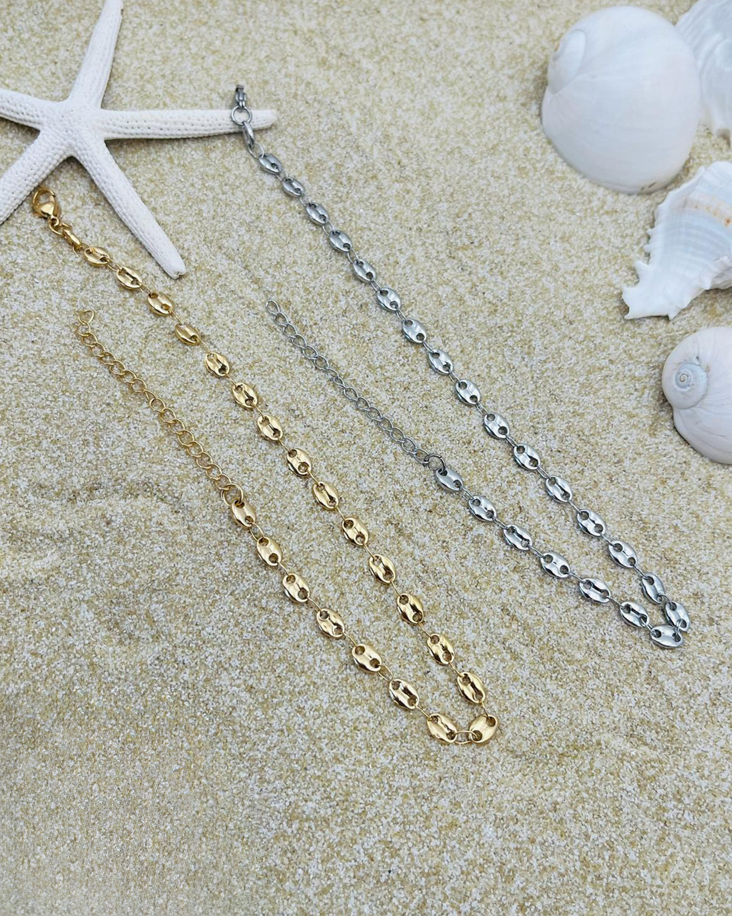 Tobilleras en Stainless Steel