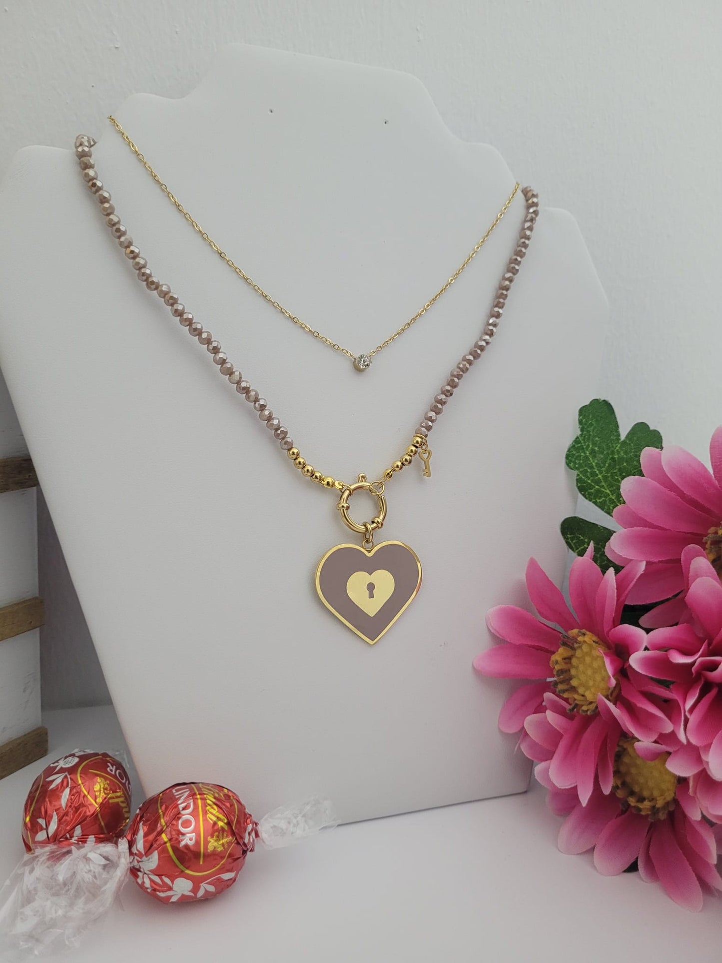 Set de collar en acero inoxidable doble (Stainless Steel)