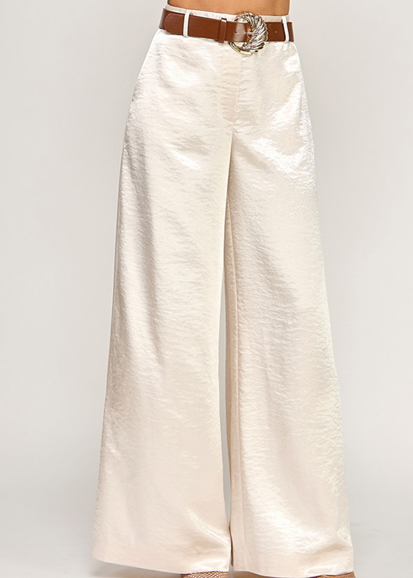 BELTED WIDE LEG PANTS | WH