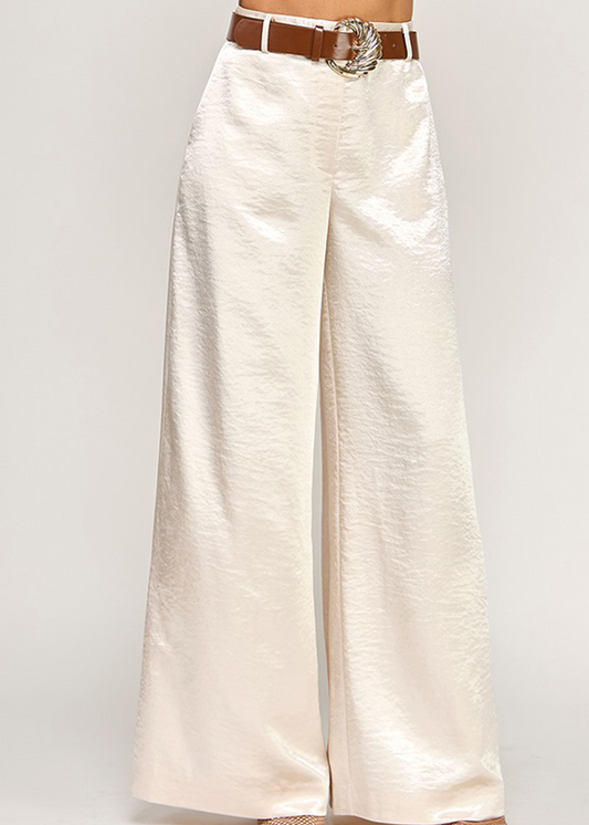 BELTED WIDE LEG PANTS | WH