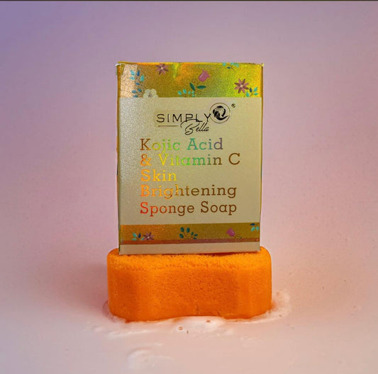 Kojic Acid and Vitamin C | Skin Brightening Sponge Soap