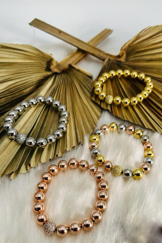 Pulsera en gold plate | Colores a escoger