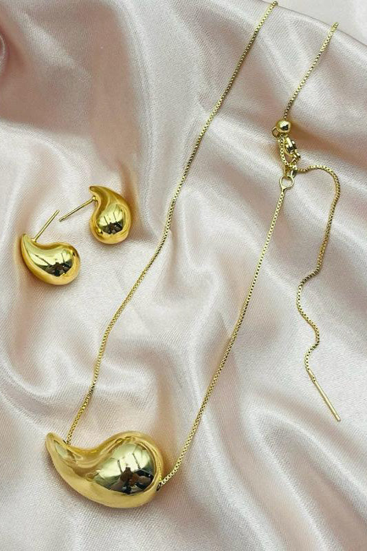 Collar de Gotas| Collar Gold Plated