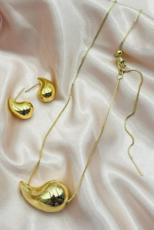 Collar de Gotas| Collar Gold Plated