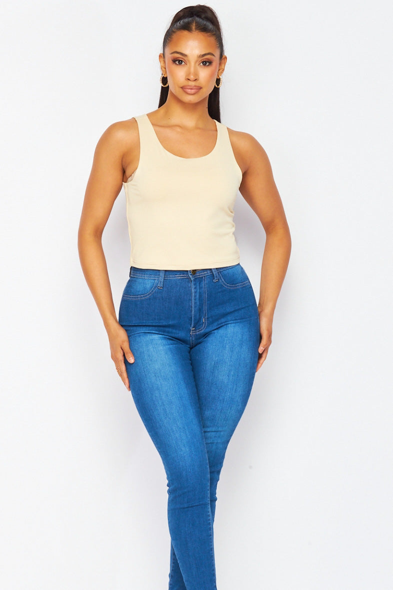 Less Tank Top Scuba Double Layered Sleevesless Tank Top – bellashoppr