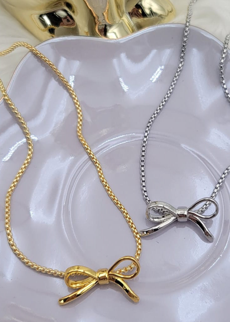 Collar gold plate | Diseño coquette