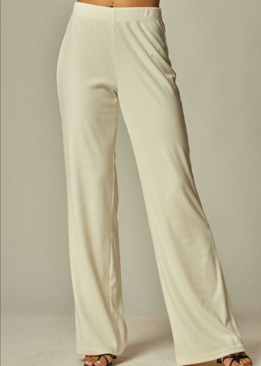 Soft Rib Wide Leg Pants
Fabric |Blanco