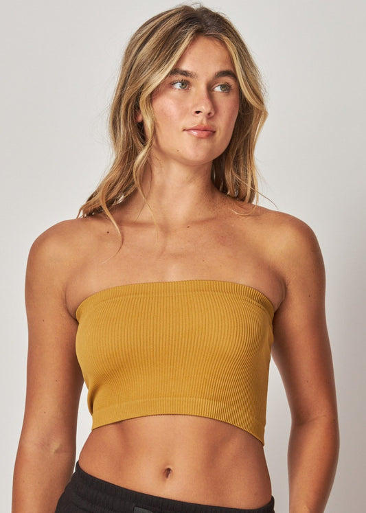 Stretchy Ribbed Seamless Tube Top