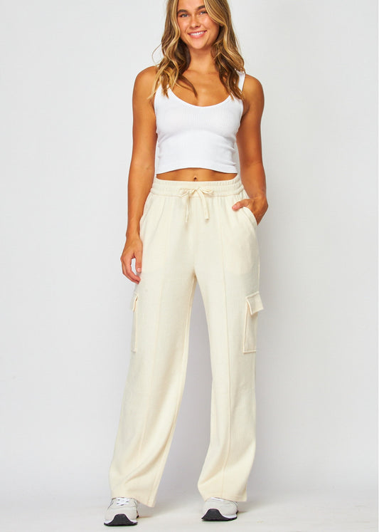 Cargo Sweatpants | Color Ivory