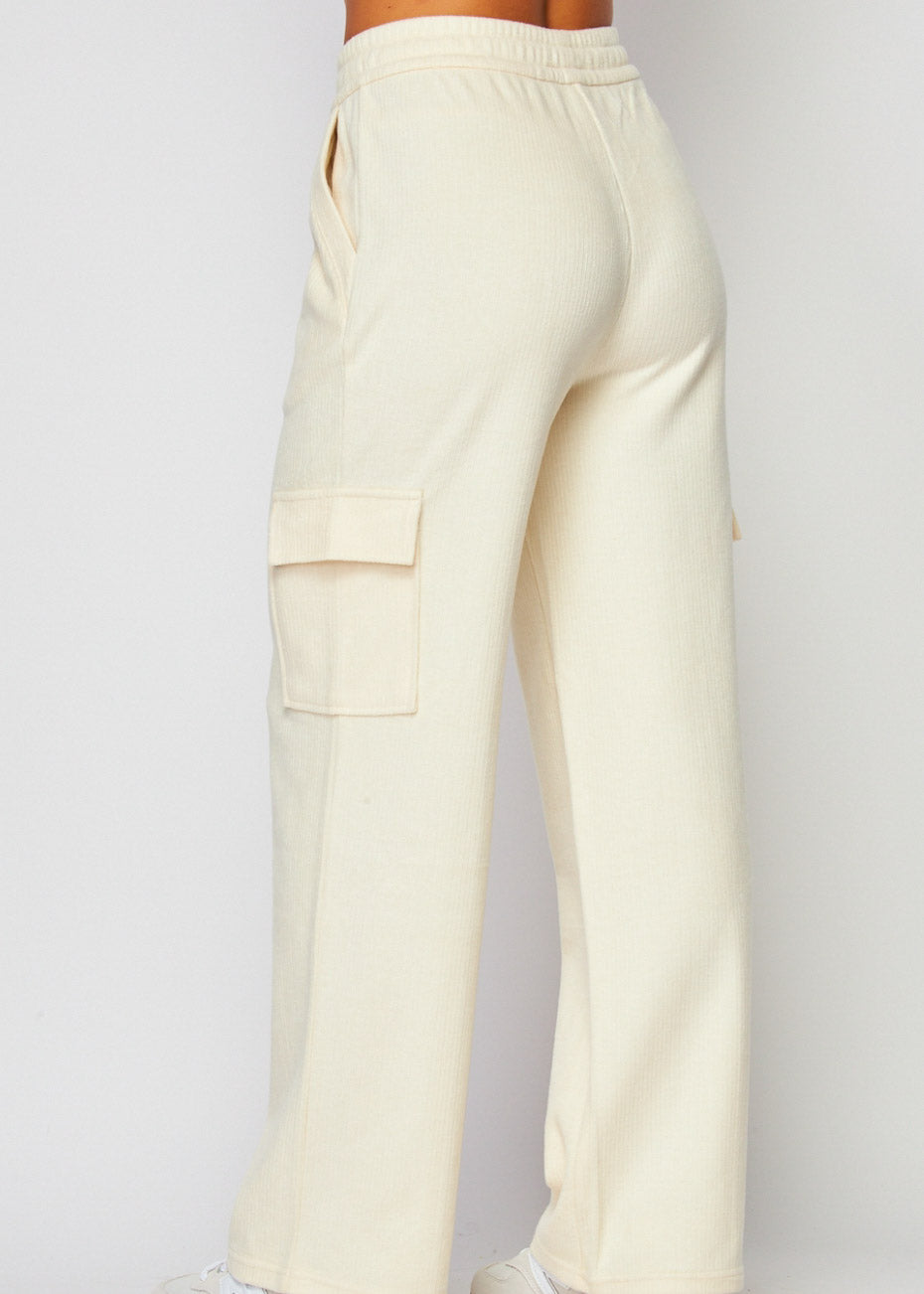 Cargo Sweatpants | Color Ivory