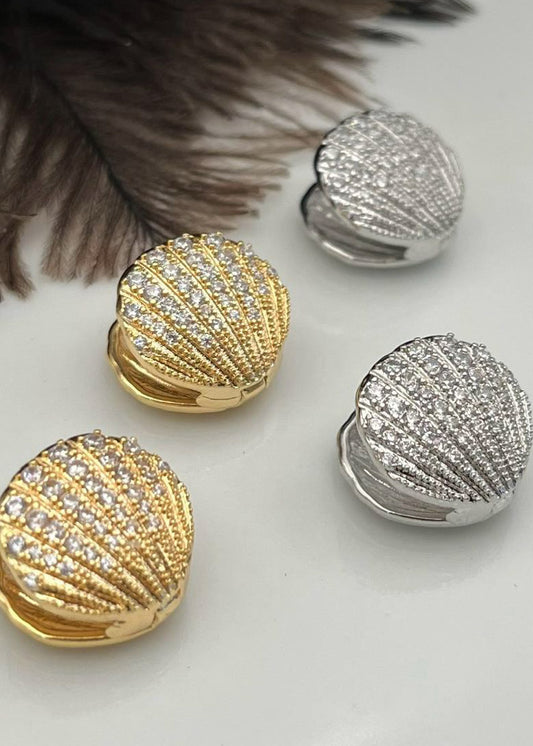 Aretes en Stainless Steel en forma de Conchas