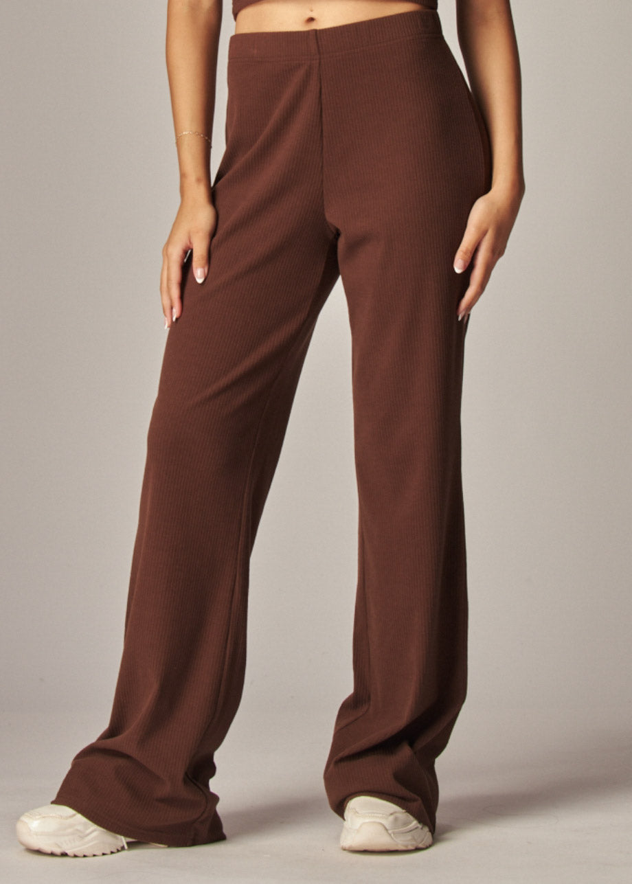 Soft Rib Wide Leg Pants
Fabric | Expresso