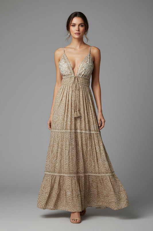 Traje Bohemio lardo tela fina, disponible en Puerto Rico 