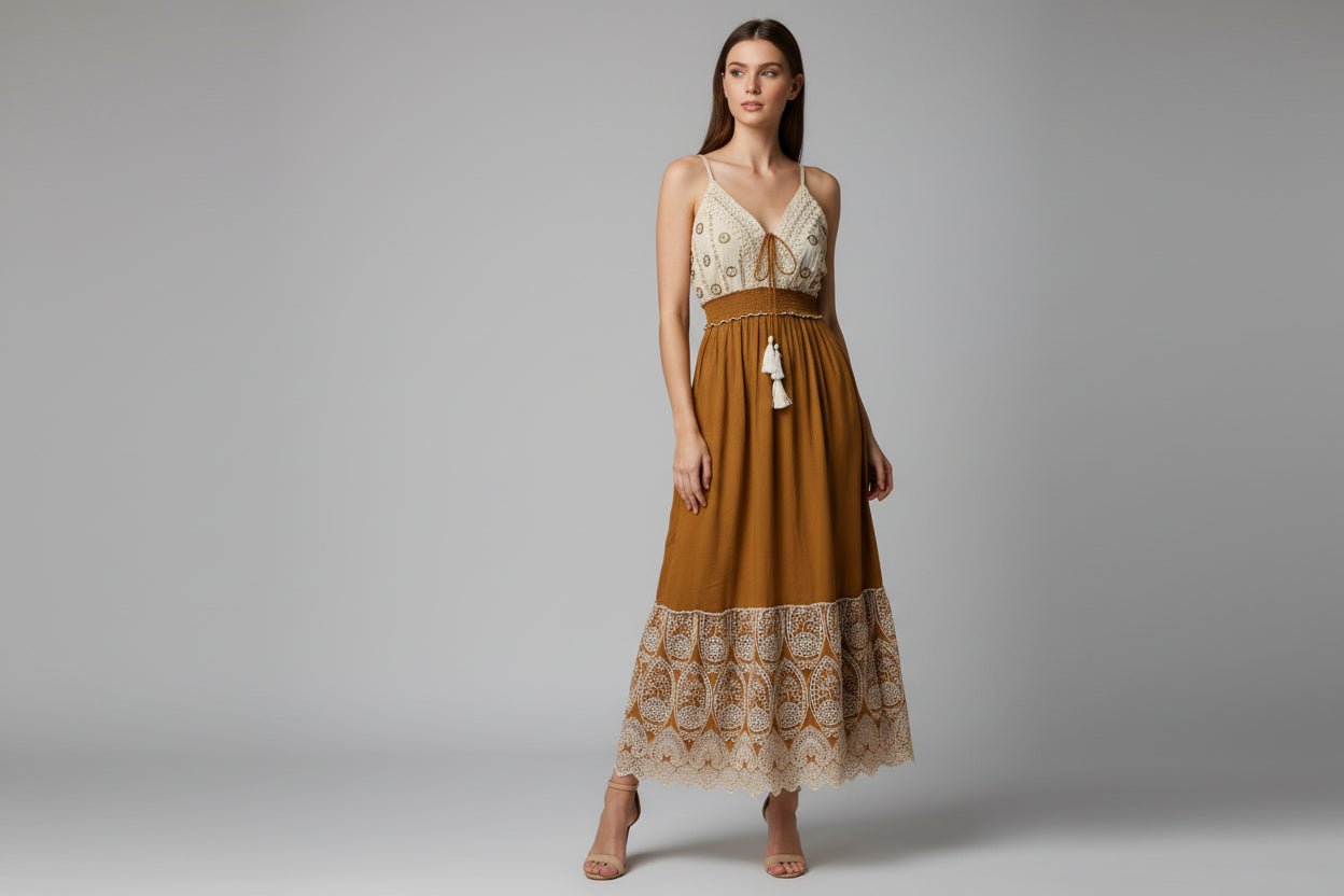 Traje Bohemio largo, disponible en Puerto Rico