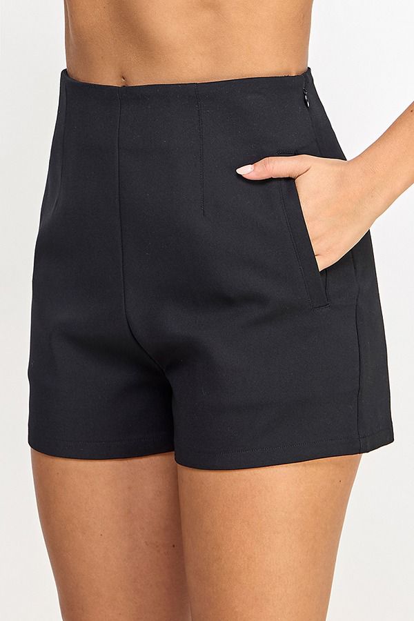 HIGH WAIST SHORT W/FRONT POCKET